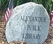 Alexander Public Library Memorial Rock